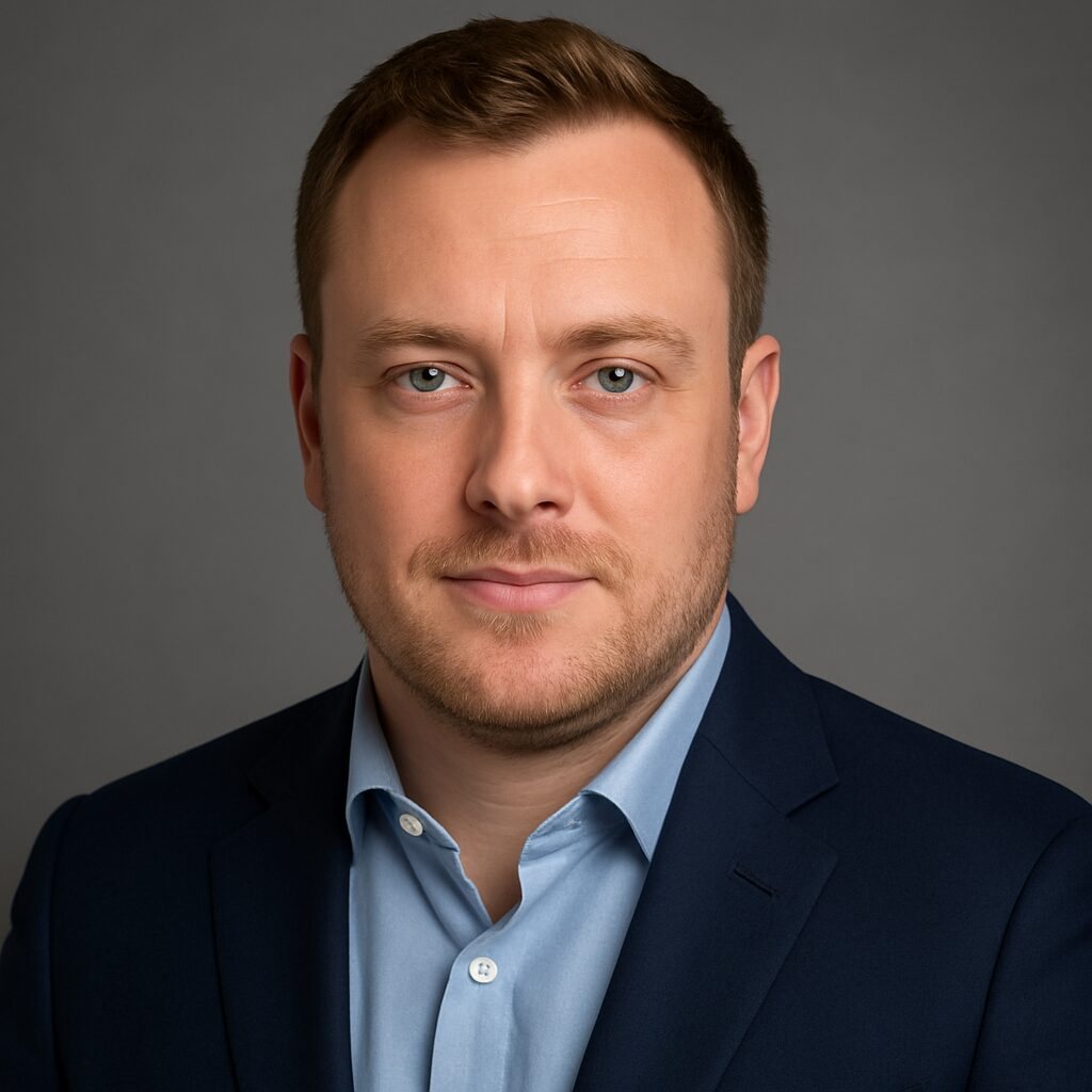 Professional headshot: Executive boardroom