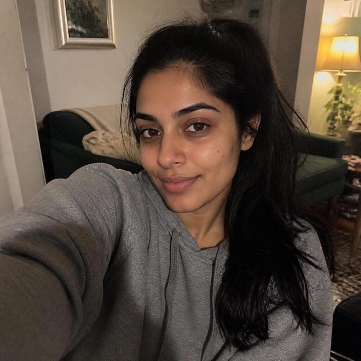 Example phone selfie in a living room