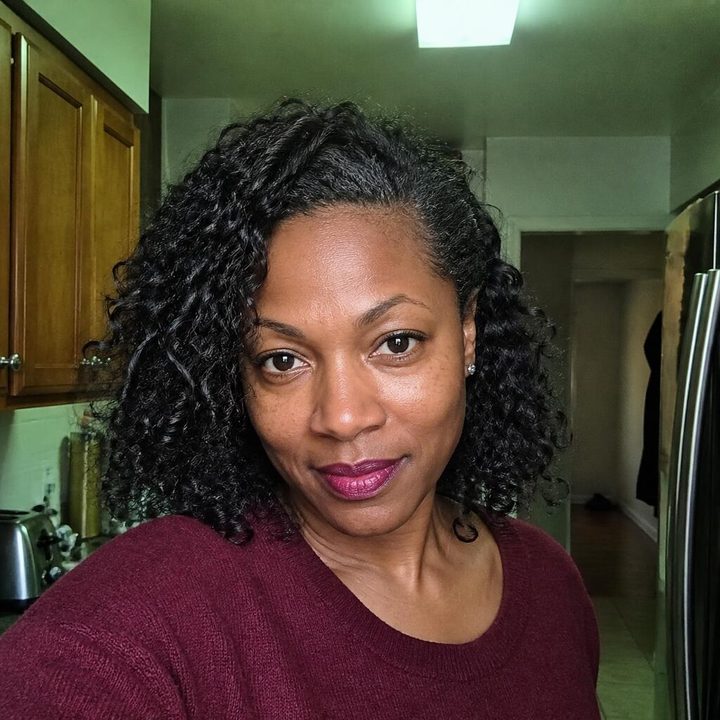Example kitchen phone selfie